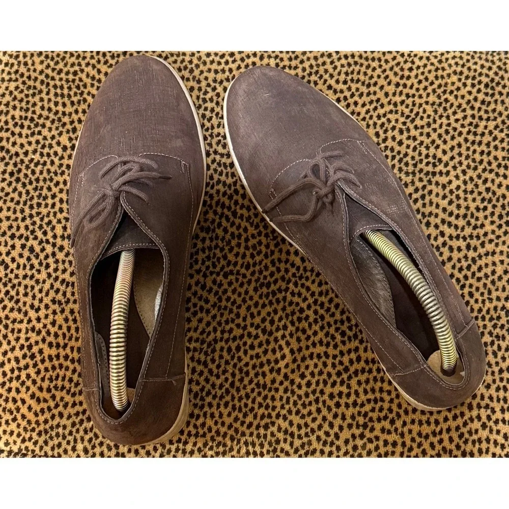 Naot Brown Suede Oxford Dress‎ Shoes Size 41 Mens Womens Unisex